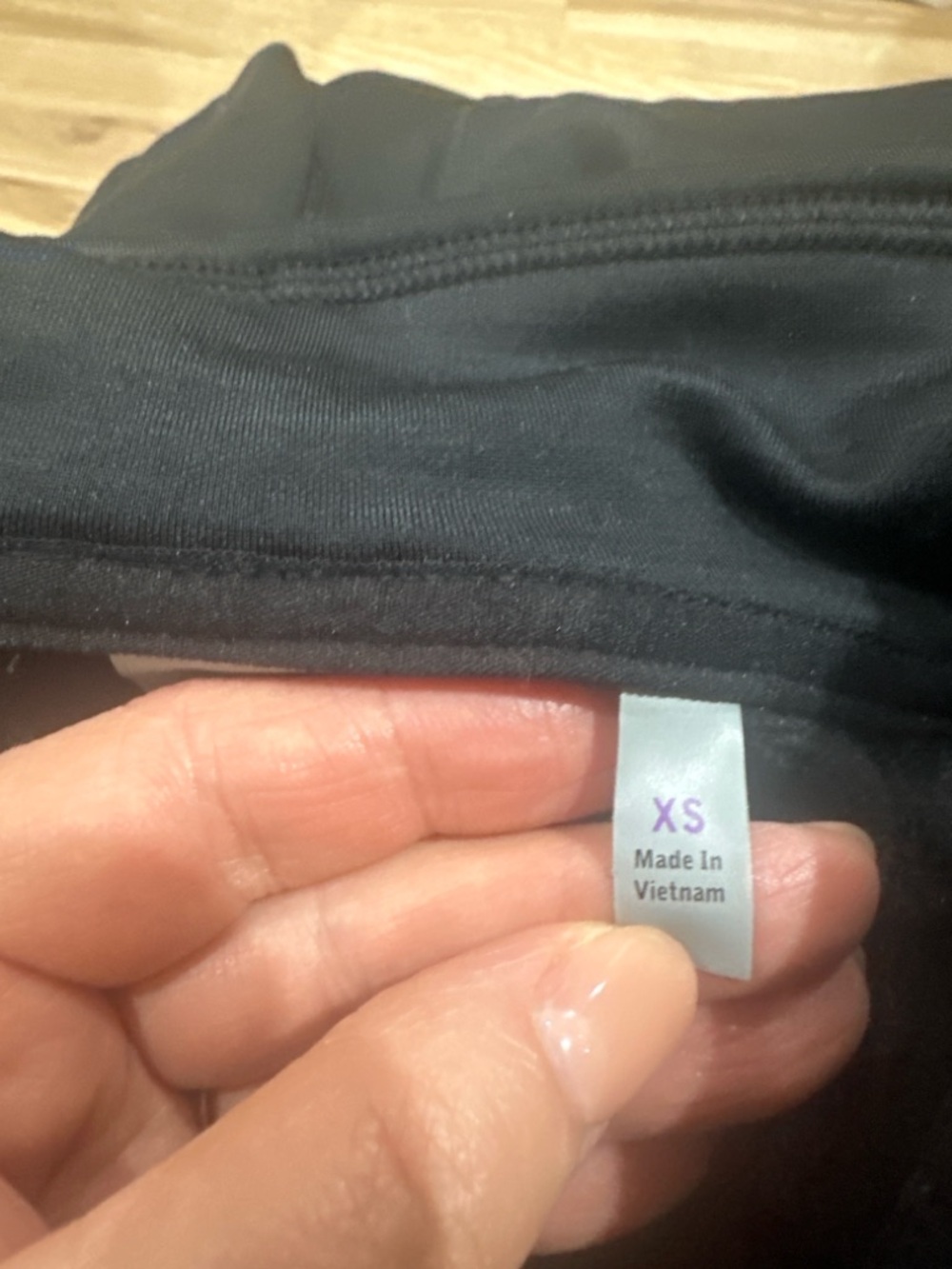 Athleta Black Zip-Front Long Sleeve Top - Picture 7 of 11